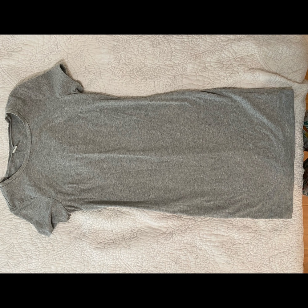 Grey jersey bodycon dress